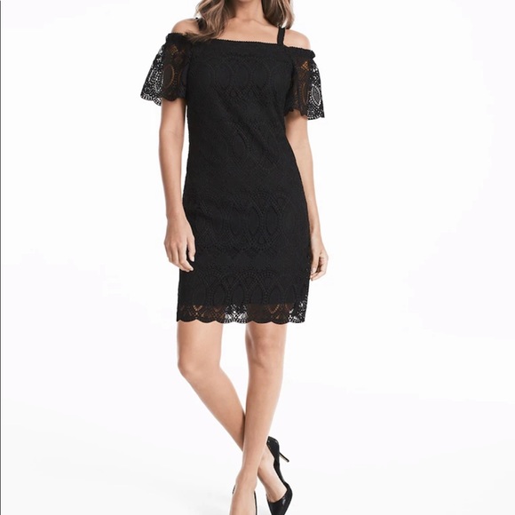 White House Black Market | Off the Shoulder Dress - Picture 1 of 8